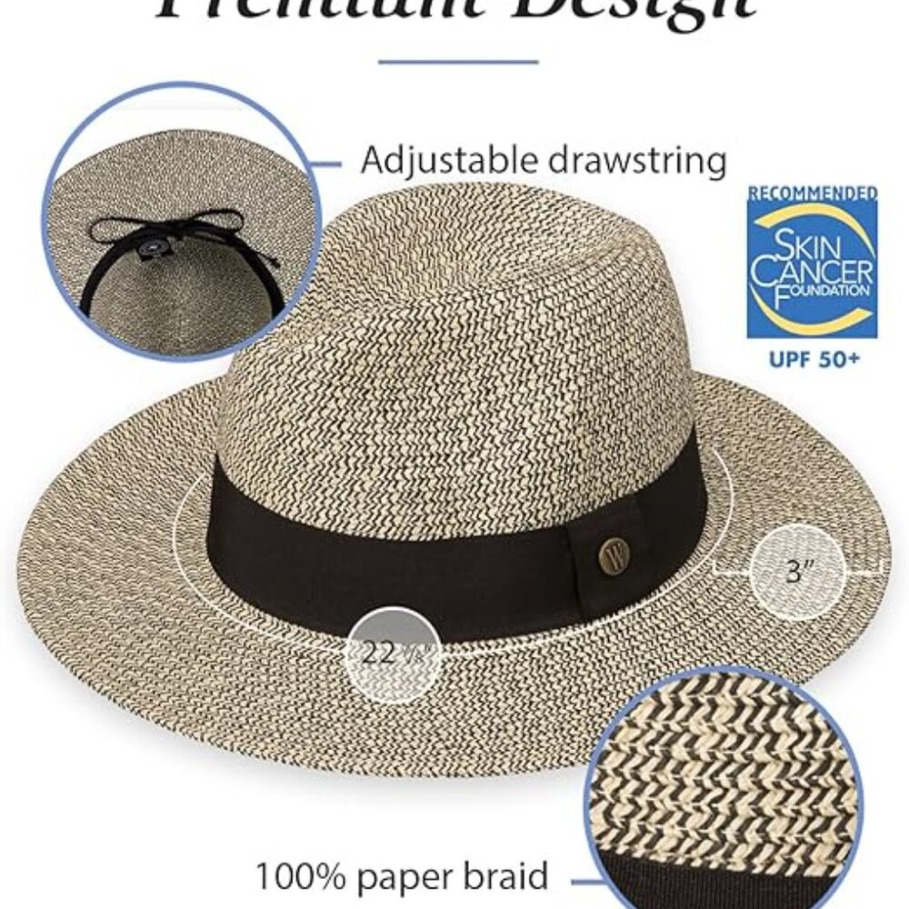 Wallaroo Hat Women's Josie Fedora UPF 50+ - Picture 2 of 13